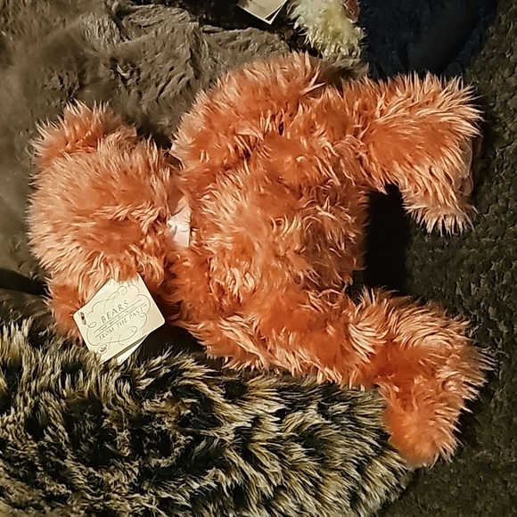 Russ Berrie Marmalade Pink Bear Plush Stuffed Animal Toy Plush From The Past 13" - Picture 3 of 4